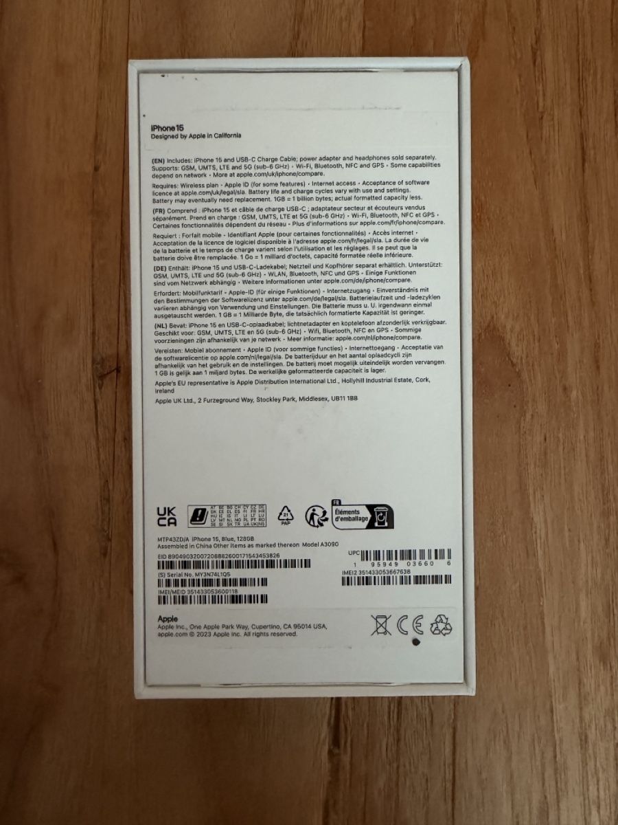 Apple Telefoni cellulari / Smartphones: Apple iPhone 15, 128GB, Neuwertig – Nuovo (secondo la descrizione) da Uetikon am See venduto da bkl_28lt
