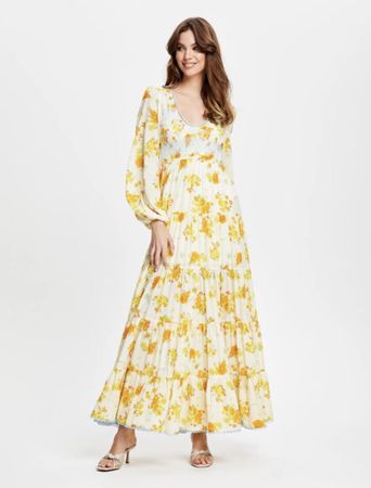Alice Mccall Cotton Floral Maxi Dress