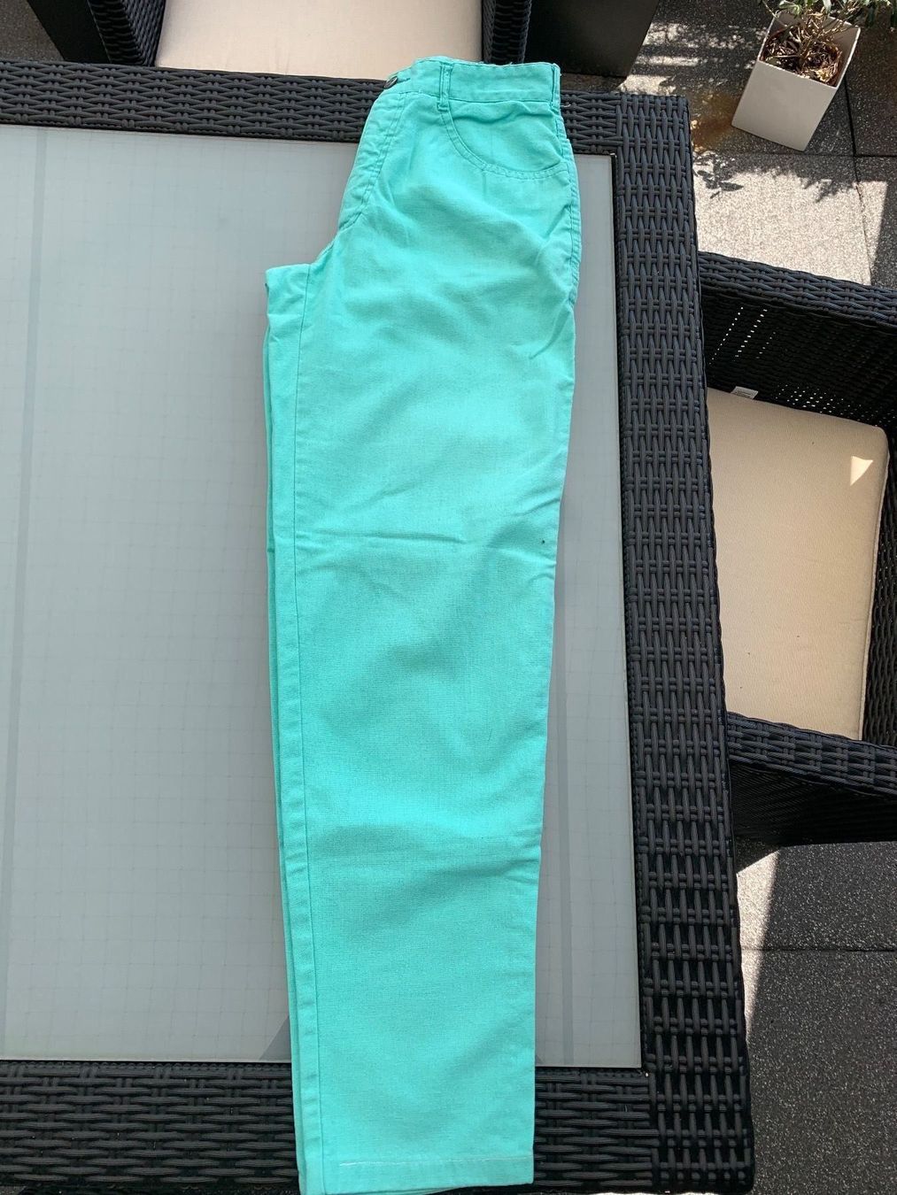 Pantaloni: Pantalon bleu vert – Usato da Lausanne venduto da milou201619
