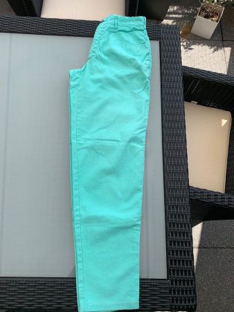 🩵 Pantalon femme turquoise – Taille 38 – Coloré & estival