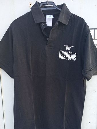 The Baseballs Poloshirt Gr. S schwarz Crew Print Fanartikel