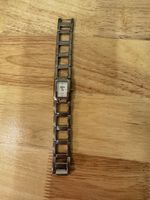 Timing Quarzuhr Damen Armbanduhr Silberfarben mit Steinen