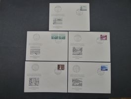 1954 Nr. B66+B70 Bundesfeierkomitee FDC mit Orts ET-Stempel