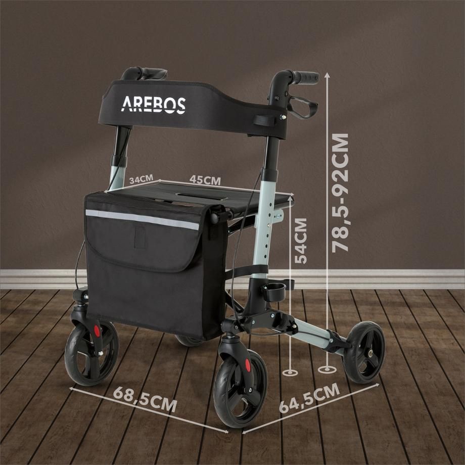 Gehhilfen: Arebos Alu Rollator | Klappbar - NEU – Neu (gemäss Beschreibung) aus Nebikon von warendiscount 5