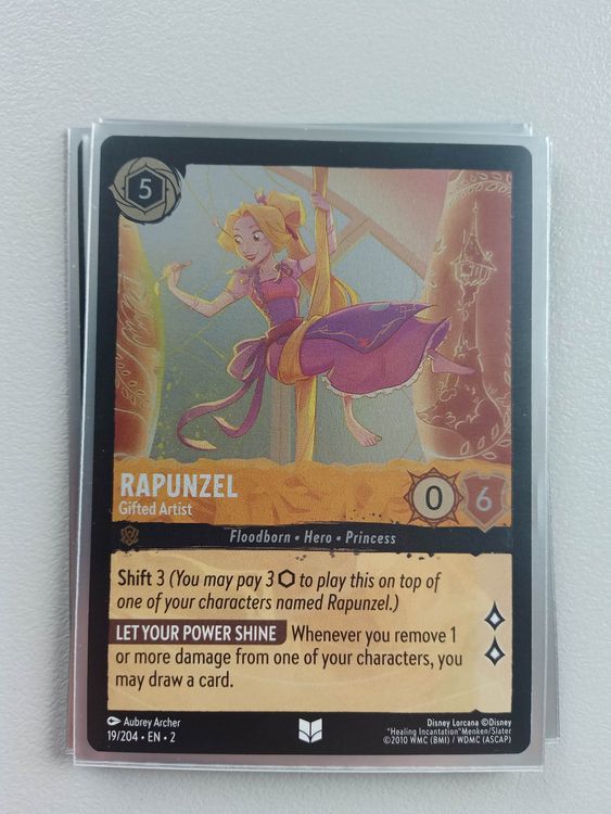 Rapunzel HOLO FOIL - Lorcana Disney Floodborn ENGLISC (Gebraucht) in ...