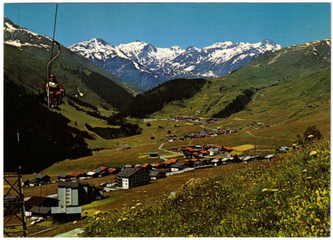 Ansichtskarten: Sedrun - Sessellift Cungieri – Gebraucht aus Binningen von Mountainrider