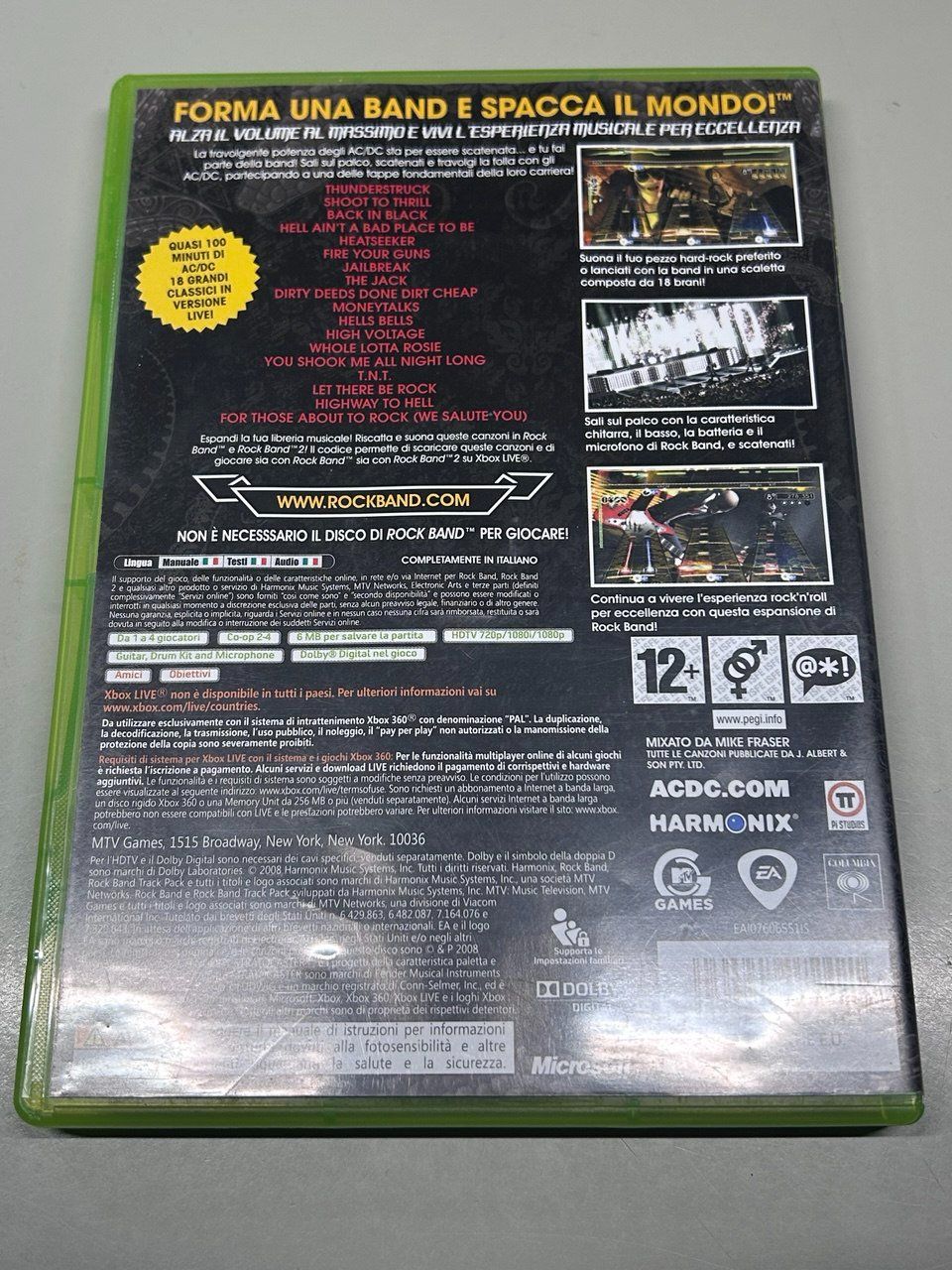 Microsoft Giochi: AC/DC Live: Rock Band Track Pack per Xbox 360 – Usato da Giubiasco venduto da LorisVale 1