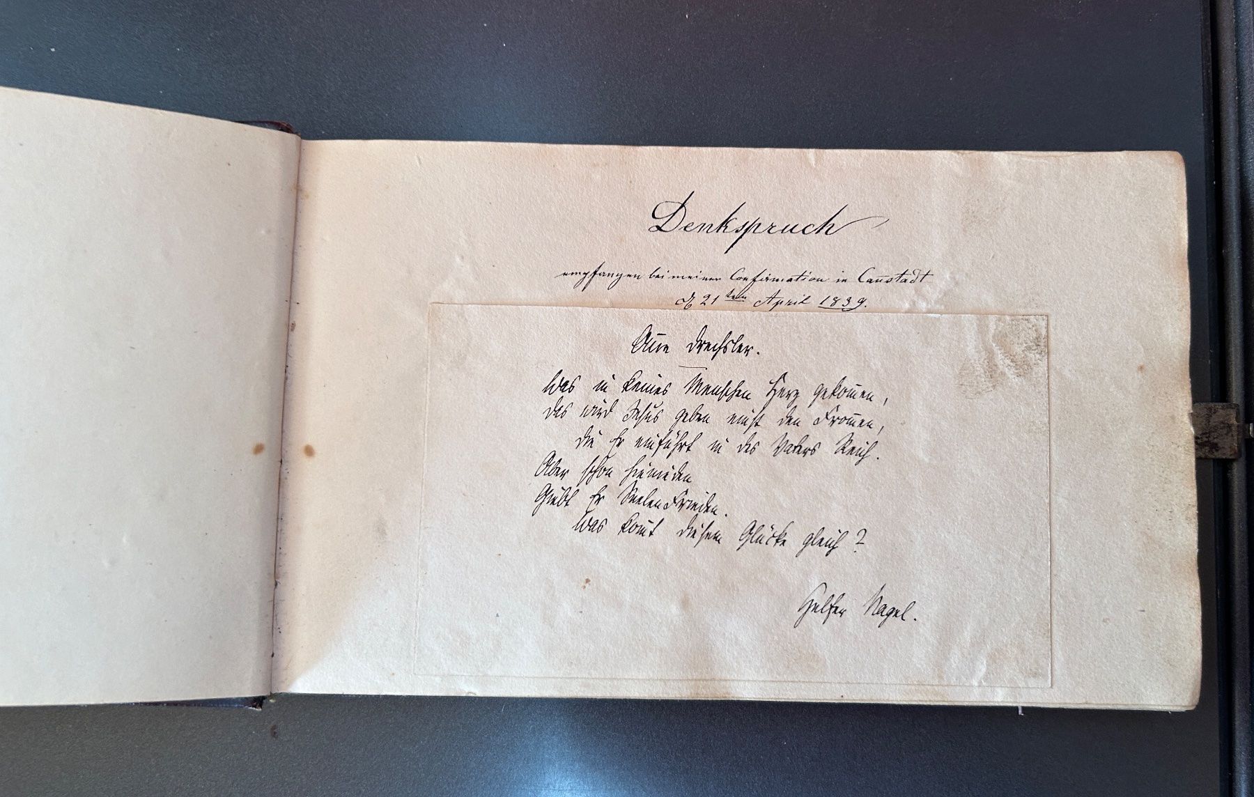 Libri: Antikes Poesialbum  ab 1834 – Usato da Untervaz venduto da buesmig 1