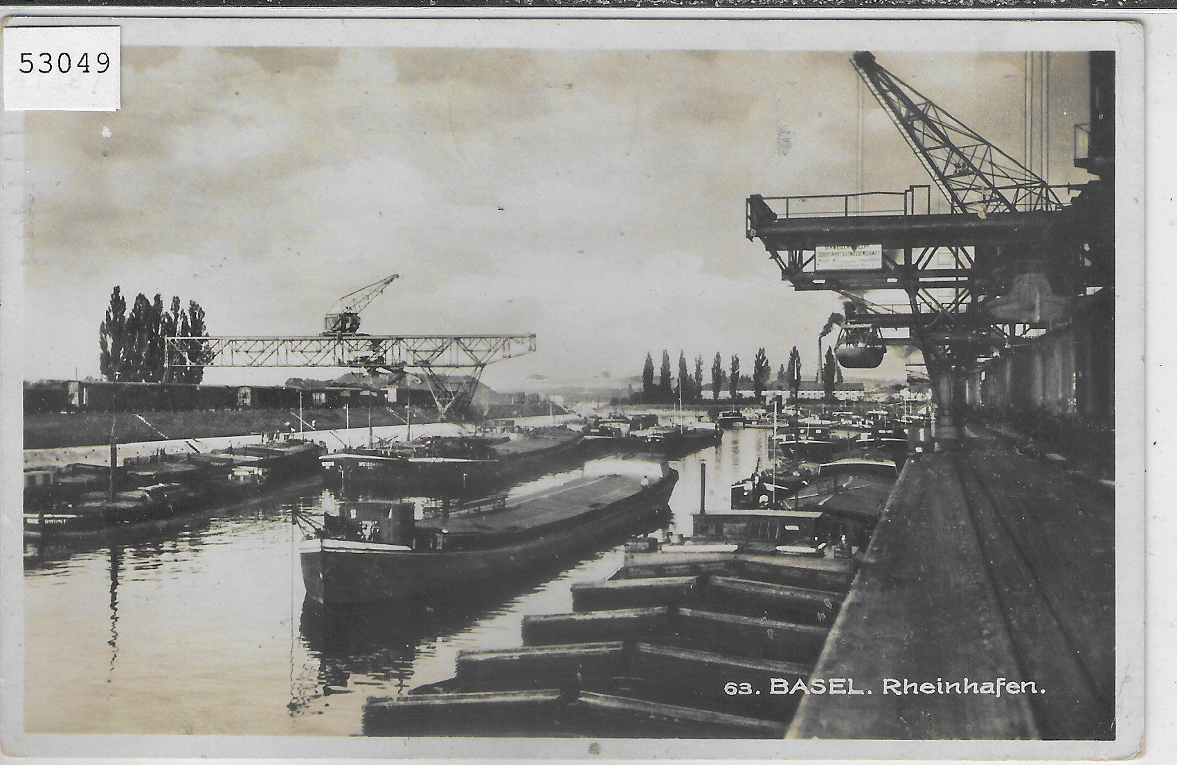 Cartoline postali: Basel - Rheinhafen – Usato da Ettingen venduto da Kartenplanet