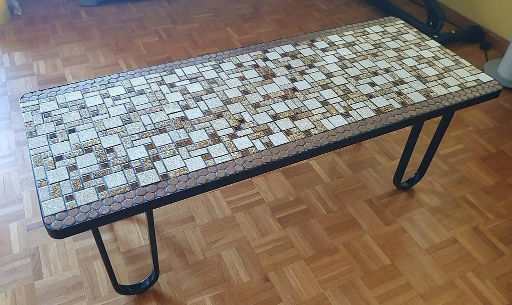 Tische: Table basse en faïence.  – Gebraucht aus Les Avanchets von Giuseppe.01 1