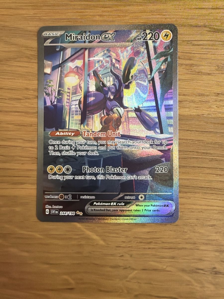 Cartoline: Pokémon EN Miraidon EX 244 – Nuovo e nell'imballaggio originale da Onex venduto da Shop2Rayan