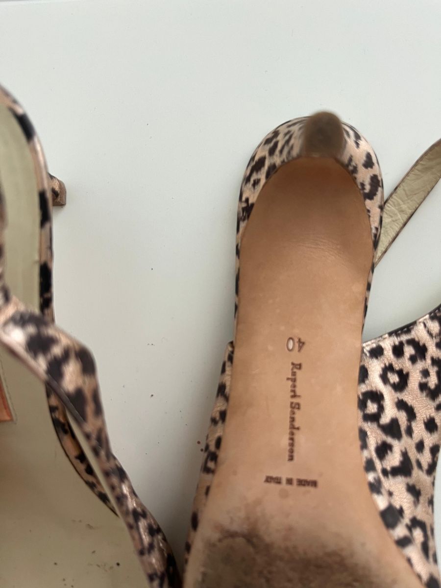 Scarpe da donna: Rupert Sanderson Leopard Slingbacks Size 40 Stunning! – Usato da Genève venduto da gvokiii 2