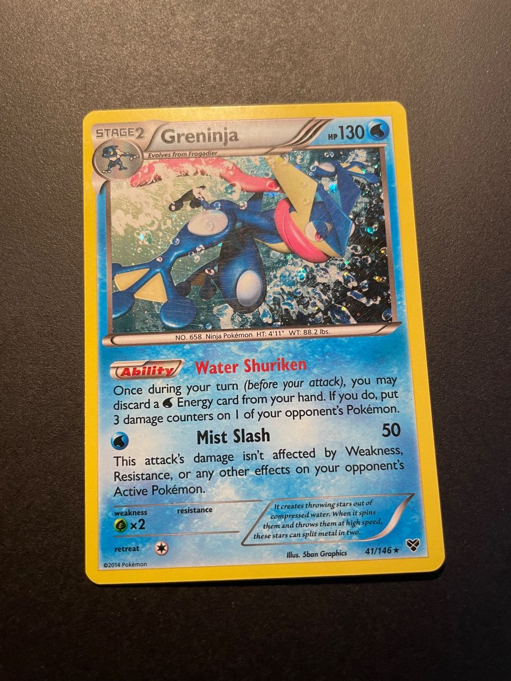 Pokémon Carte collezionabili: Greninja 41/146 Cosmos Holo XY Base Set – Usato da Zürich venduto da pokemon_cards