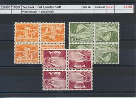 1950 Kehrdruck, "Technik und Landschaft", ** postfrisch