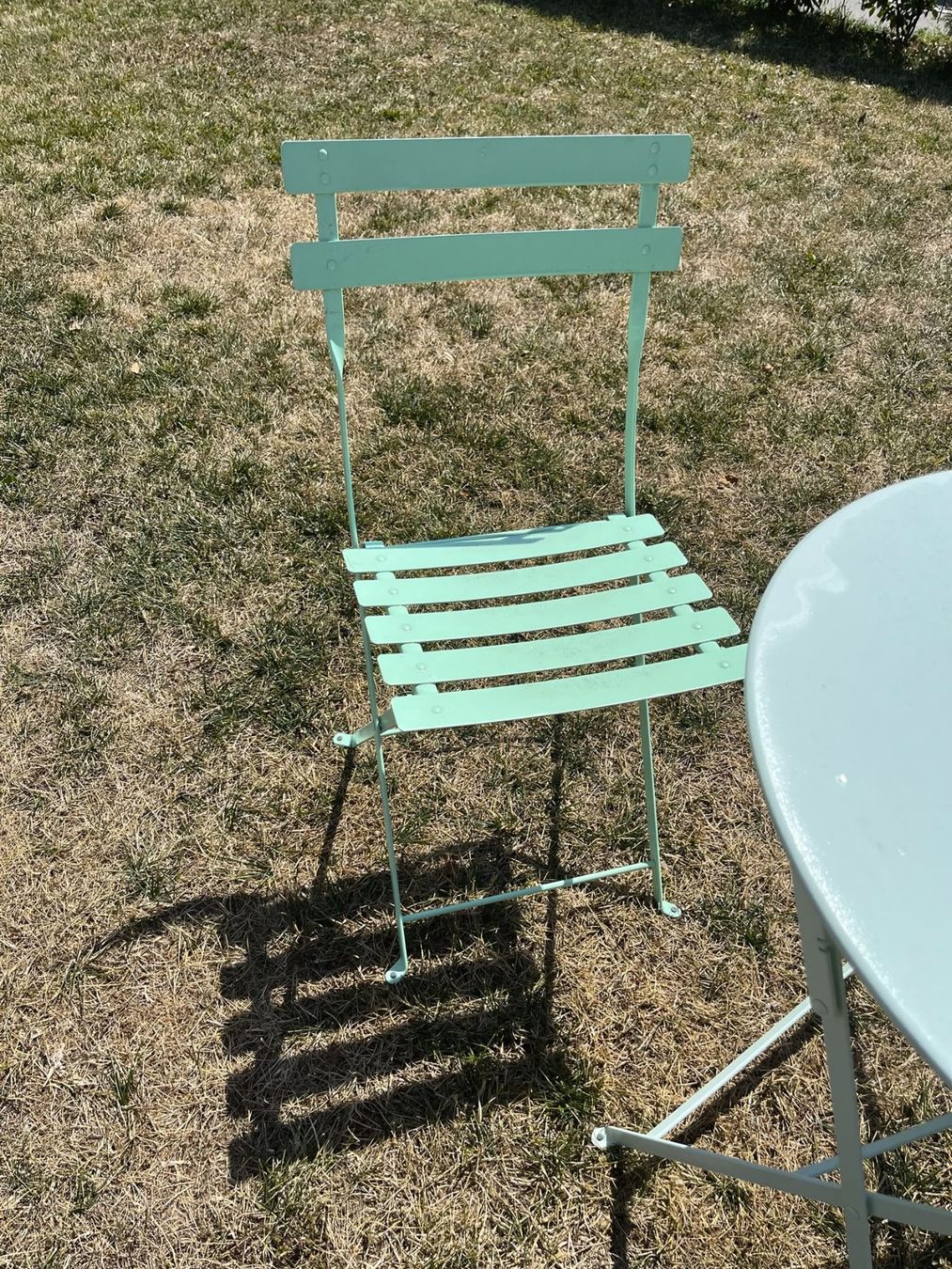 Fermob Set di tavolo e panche: Fermob - Table et chaise de bistrot – Usato da Sugiez venduto da pac_5swd 3