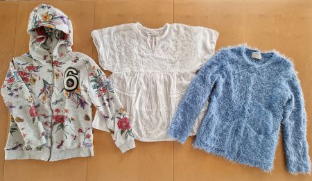 Set ZARA Gr. 134 / 140 Mädchen mit 3 Oberteilen
