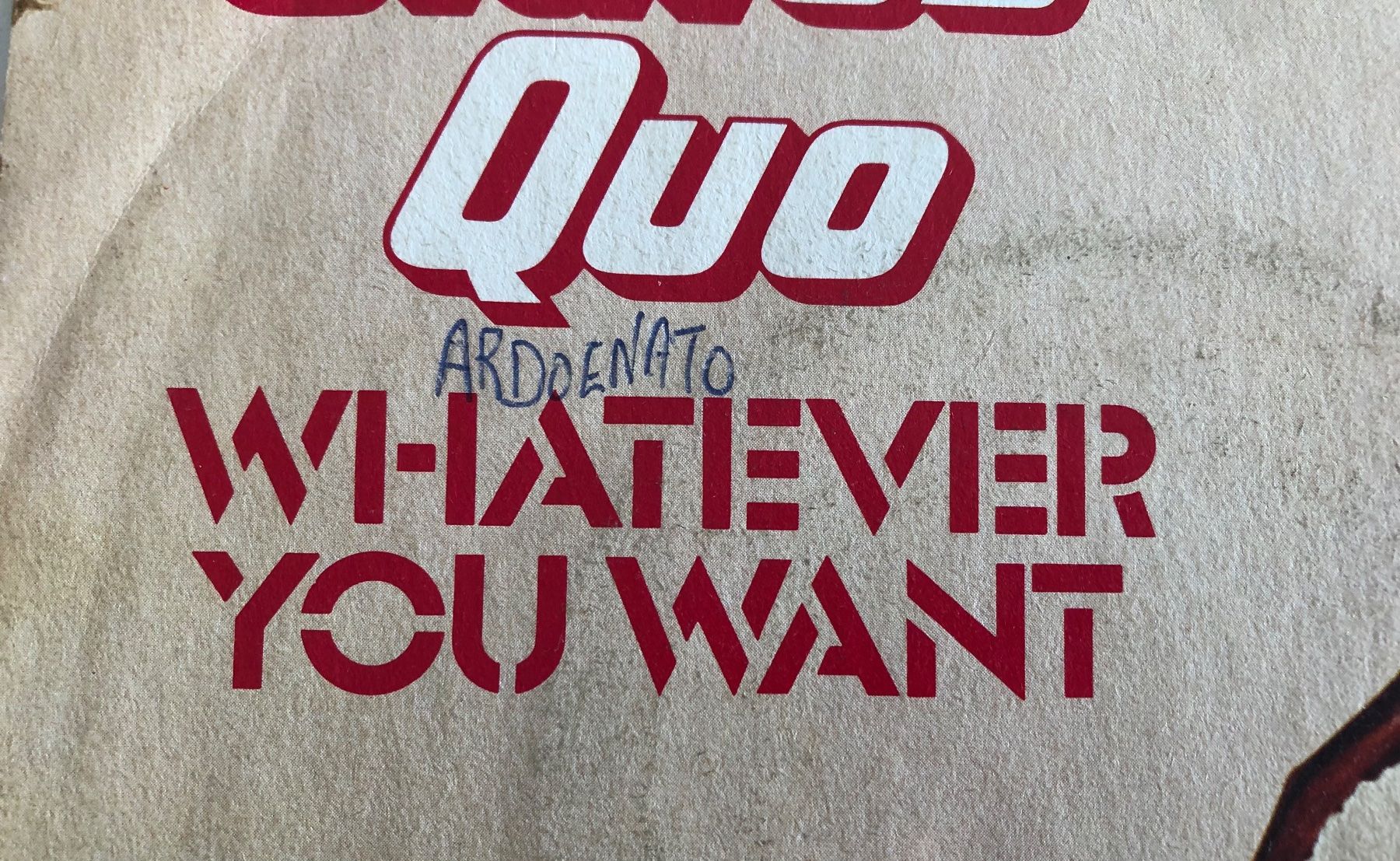 Vinyles: STATUS QUO - WHATEVER YOU WANT – D'occasion à Poliez-Pittet par Newtown-Records 3
