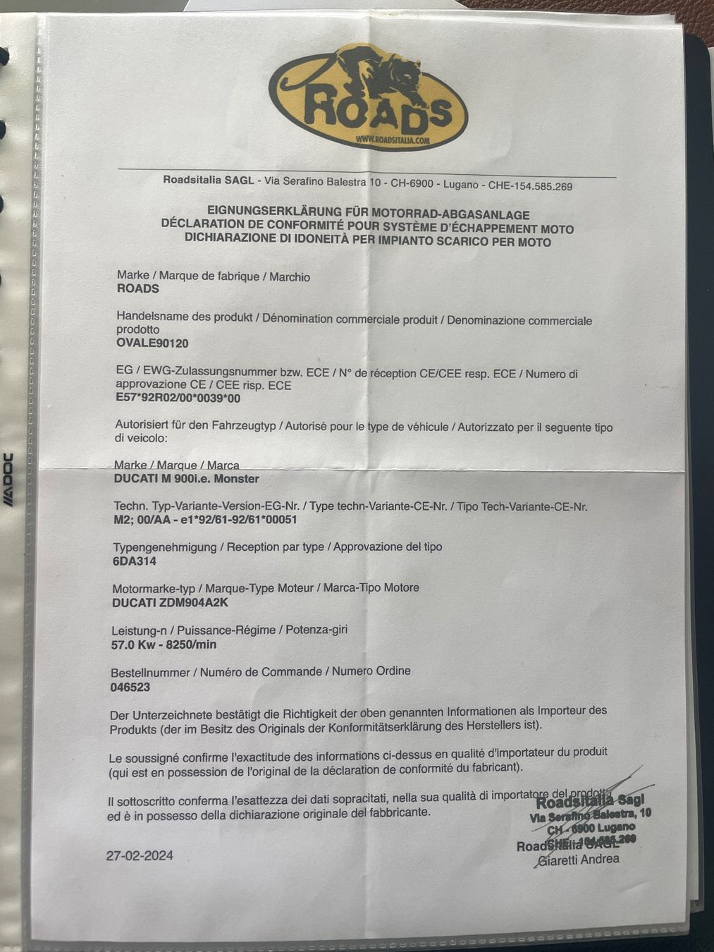 Auspuffanlagen: Echappement pour Ducati monster 900 – Gebraucht aus La Tour-de-Trême von Expresso-Racer 2