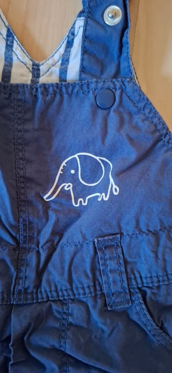 Pantaloni: Latzhose, Sommer, Gr.74, Pusblu, Elefant – Usato da Malix venduto da jul_7nhn 3