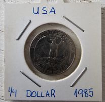 1/4 dollar 1985