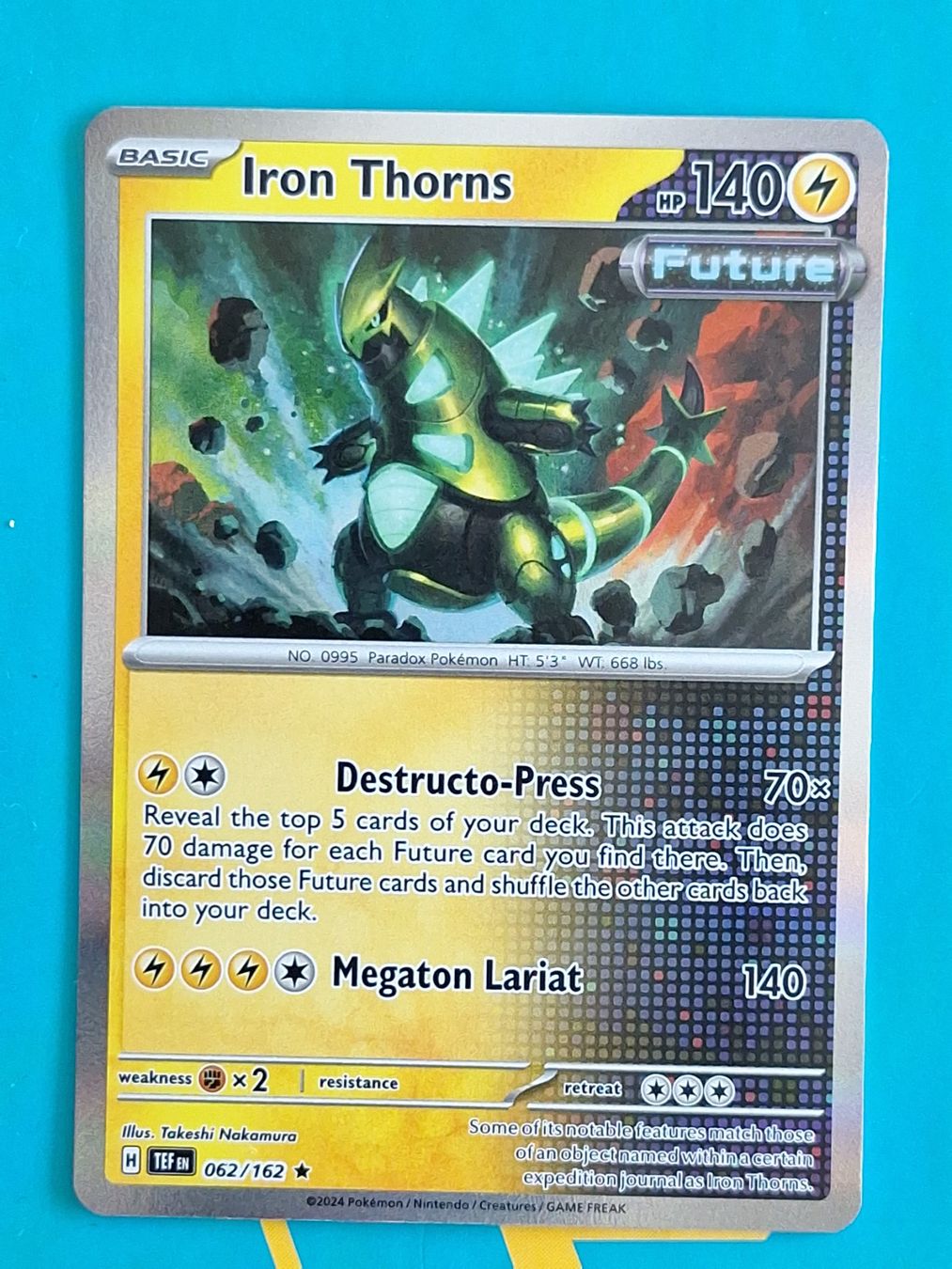 Pokémon Carte collezionabili: Iron Thorns Holo - Temporal Forces Pokemon - #7.1 – Usato da Altstätten SG venduto da GGsGameshop