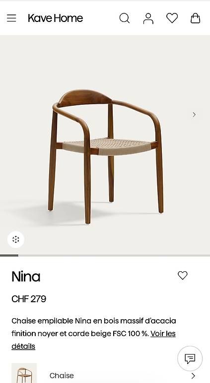 Kave Home Sedie: Chaises KAVE HOME – Usato da Genève venduto da gua_9bpv 3