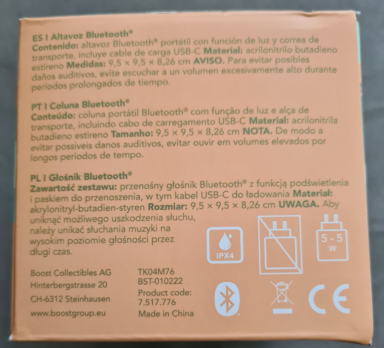 Haut-parleurs: Tragbarer Bluetooth Speaker mit Lichtfunktion – Neuf avec emballage d'origine à Winterthur par bibummi 7