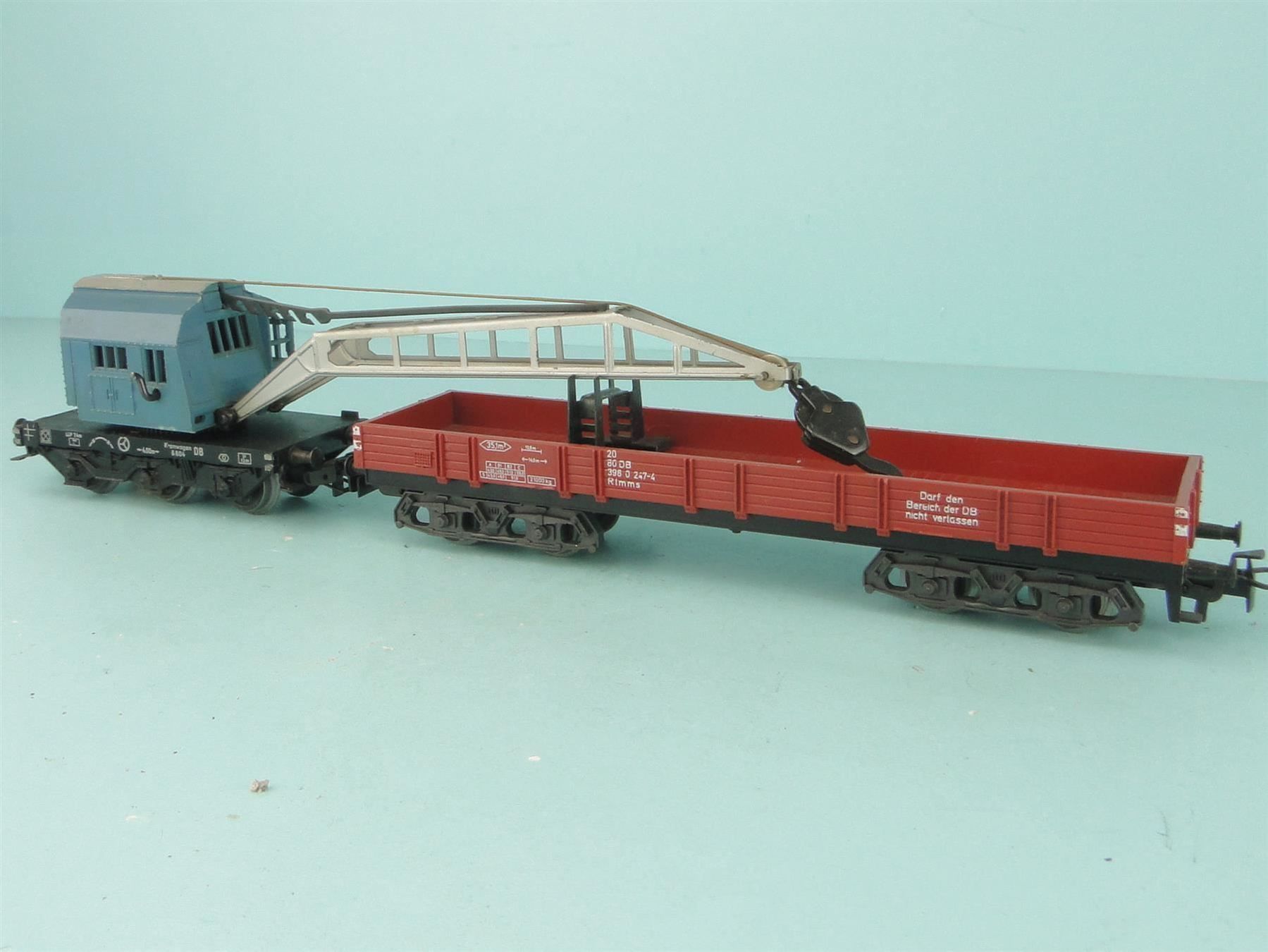 Märklin Modellini di ferrovie: Märklin Kran und Beiwagen – Usato da Bülach venduto da cann11 3