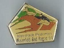 Pferderennen Maienfeld Bad Ragaz, Pin