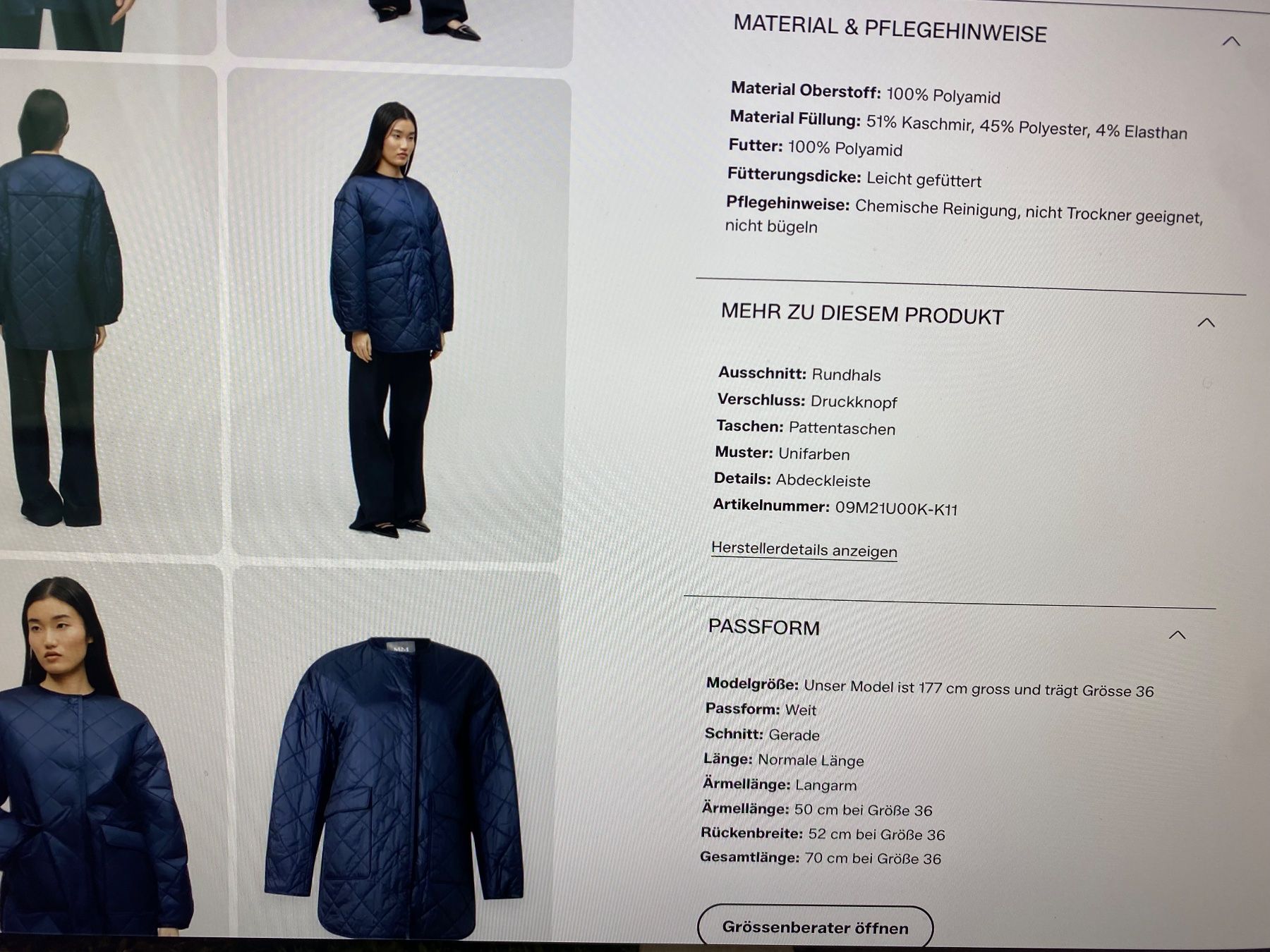 Max Mara Mäntel: Wintermantel MaxMara Gr.38 neue – Neu (gemäss Beschreibung) aus Bösingen von Trigusik 5