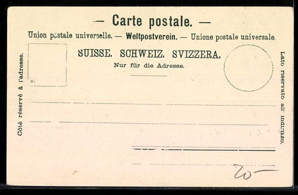 Cartoline postali: Appenzell, Ortsansicht mit Kirche und Fl – Usato da Berlin venduto da bartko-reher 1