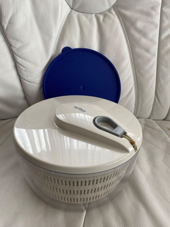 Jorzer Salatschleuder 5 Liter | Edelstahl & PP | Mit Drehbarem Griff