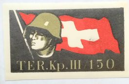 Soldatenmarke 2.WK, Ter Kp III/150, ges, grau, Wi Ter 259-2