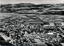 Belp BE Flugaufnahme Nr.887 ,  ca.1940 ,  gr. Karte