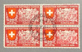 223  Viererblock Stp. Landesausst. SBK 35.-