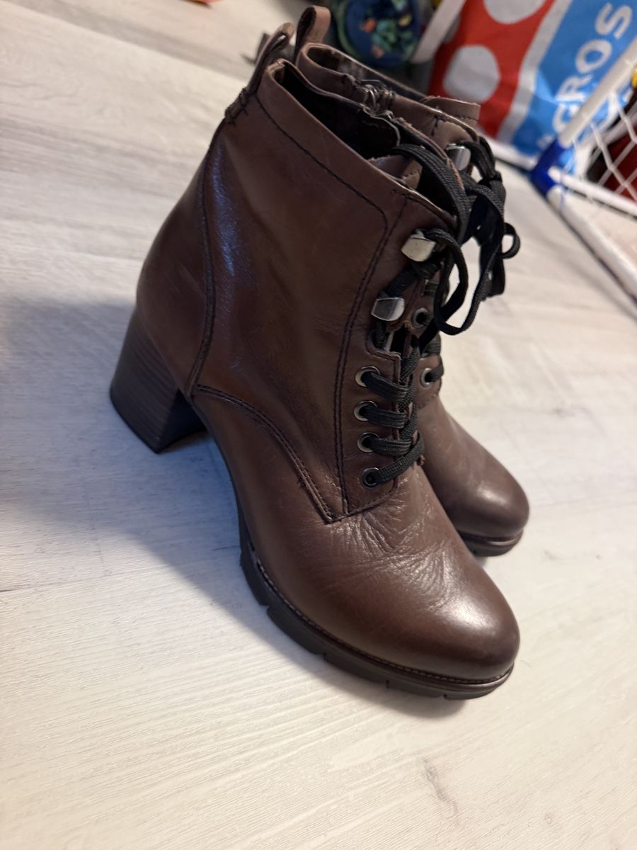 Tamaris Scarpe da donna: Tamaris Lederstiefeletten 38 – Nuovo (secondo la descrizione) da Scheuren venduto da dijamaNt12 5