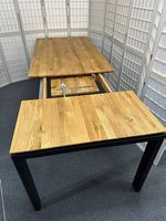 Esstisch FELIX Wildeiche massiv geölt 160/210/260 x 90 cm