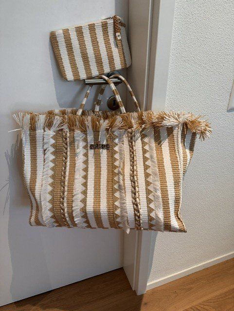 Borse da donna: Badetasche - beige gold - fast neu – Usato da Interlaken venduto da joe-luzern