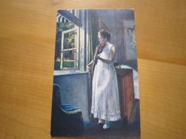 No 8  Postkarte Morgenlied Stempel Luzern 1920