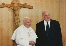 Papst Johannes Paul II, Helmut Kohl, dt. Bundeskanzler