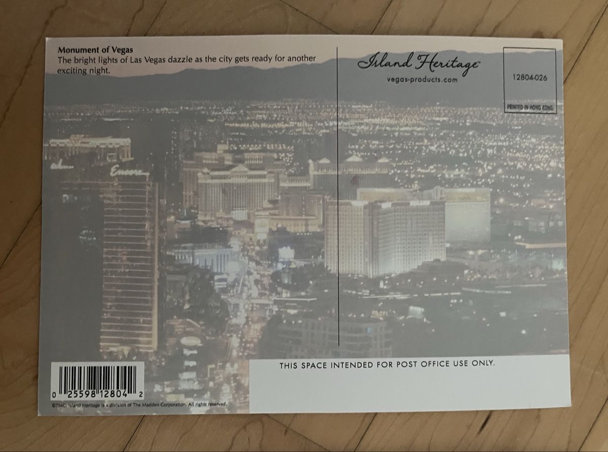 Cartoline postali: 3x Las Vegas Postkarten mit Glitzer – Nuovo (secondo la descrizione) da Sursee venduto da abcdxyz 6