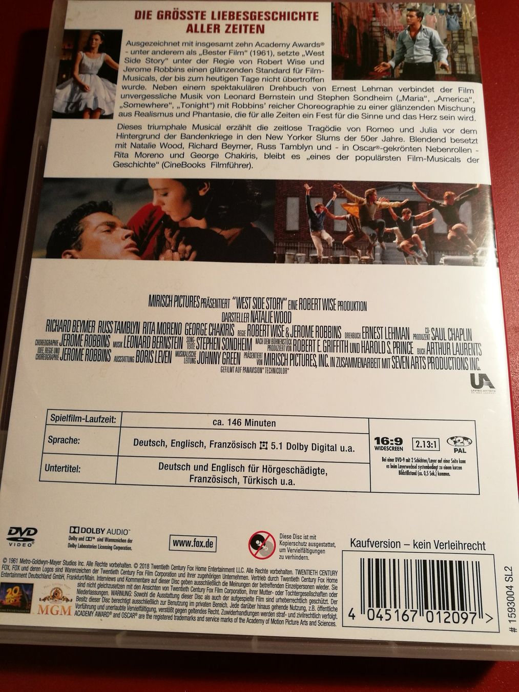 Tutti i DVDs: West Side Story DVD – Nuovo (secondo la descrizione) da Horn venduto da sonjamenzi 1