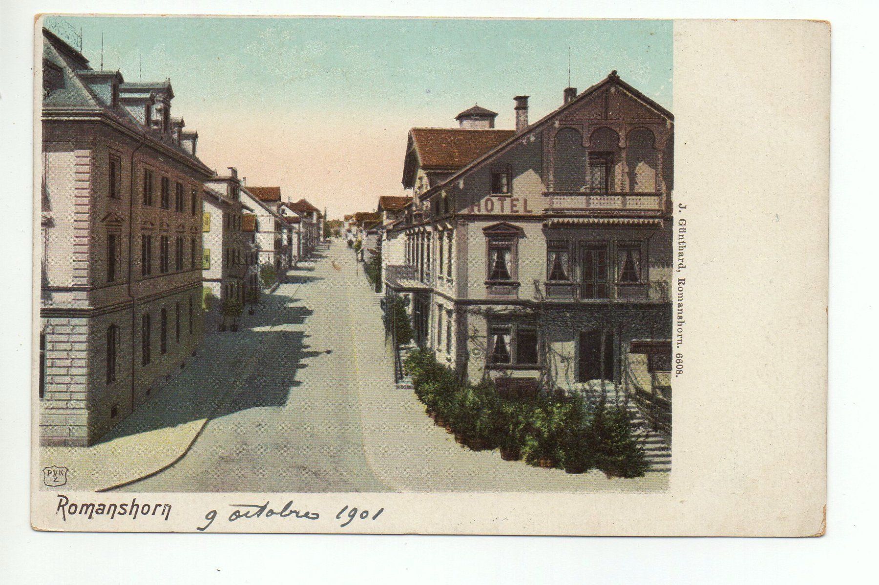 Cartoline postali: ROMANSHORN Hotel – Usato da Jona venduto da philajona