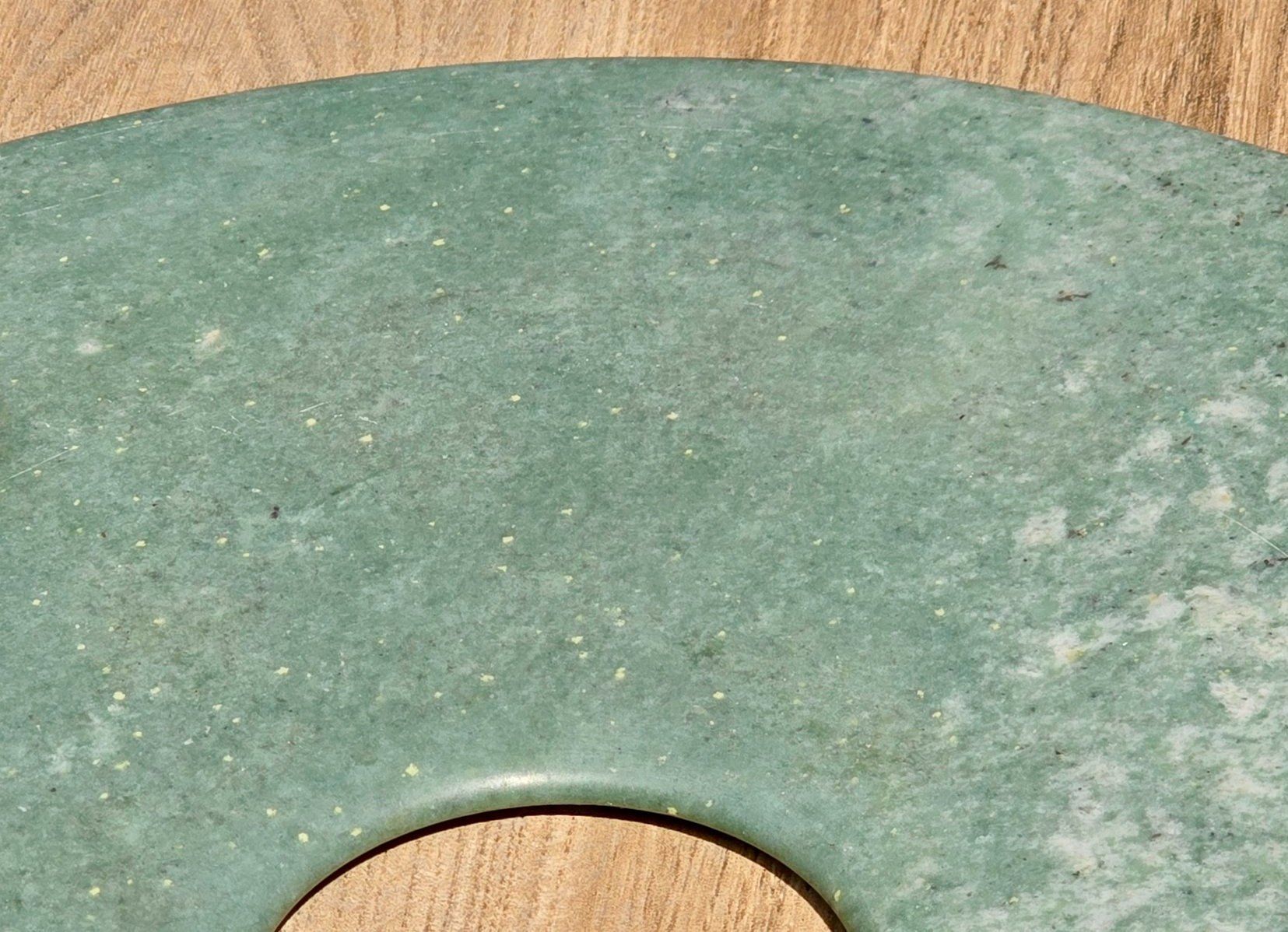 Minerali & Pietre curative: China "Jade" Bi-Scheibe riesig 40cm wohl Serpentin – Usato da Basel venduto da chinarh891 6