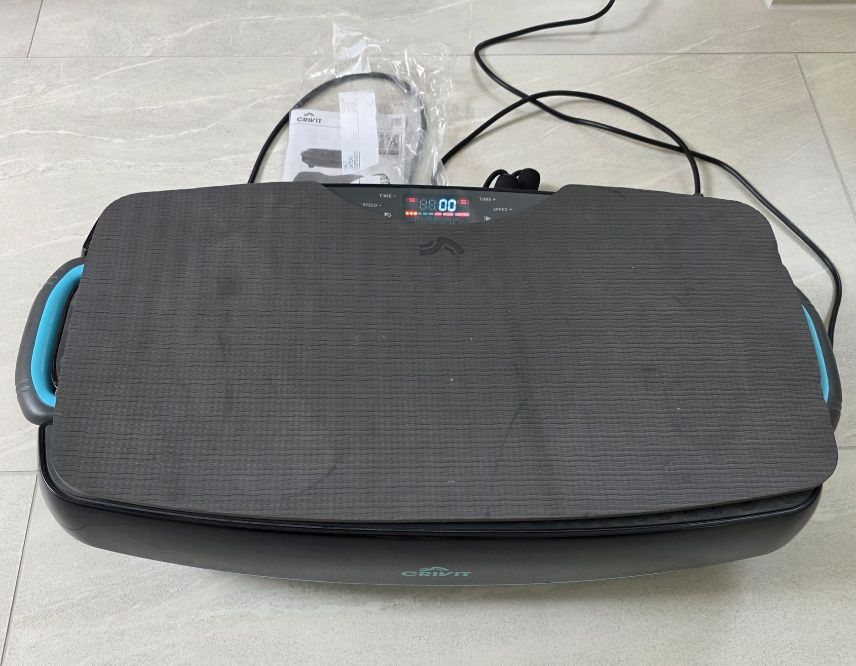 Hometrainer: Crivit Vibrationsplatte / Power Plate mit Zubehör – Usato da Rheinsulz venduto da Dred