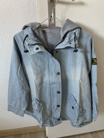 Damen Jeansjacke mit Kapuze und Weste Grösse S 