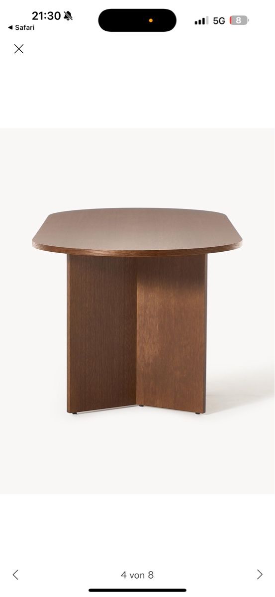 Westwing Tavoli: Westwing Esstisch Oval braun (Eiche) – Nuovo (secondo la descrizione) da Weiningen ZH venduto da ibr_cm5n 2