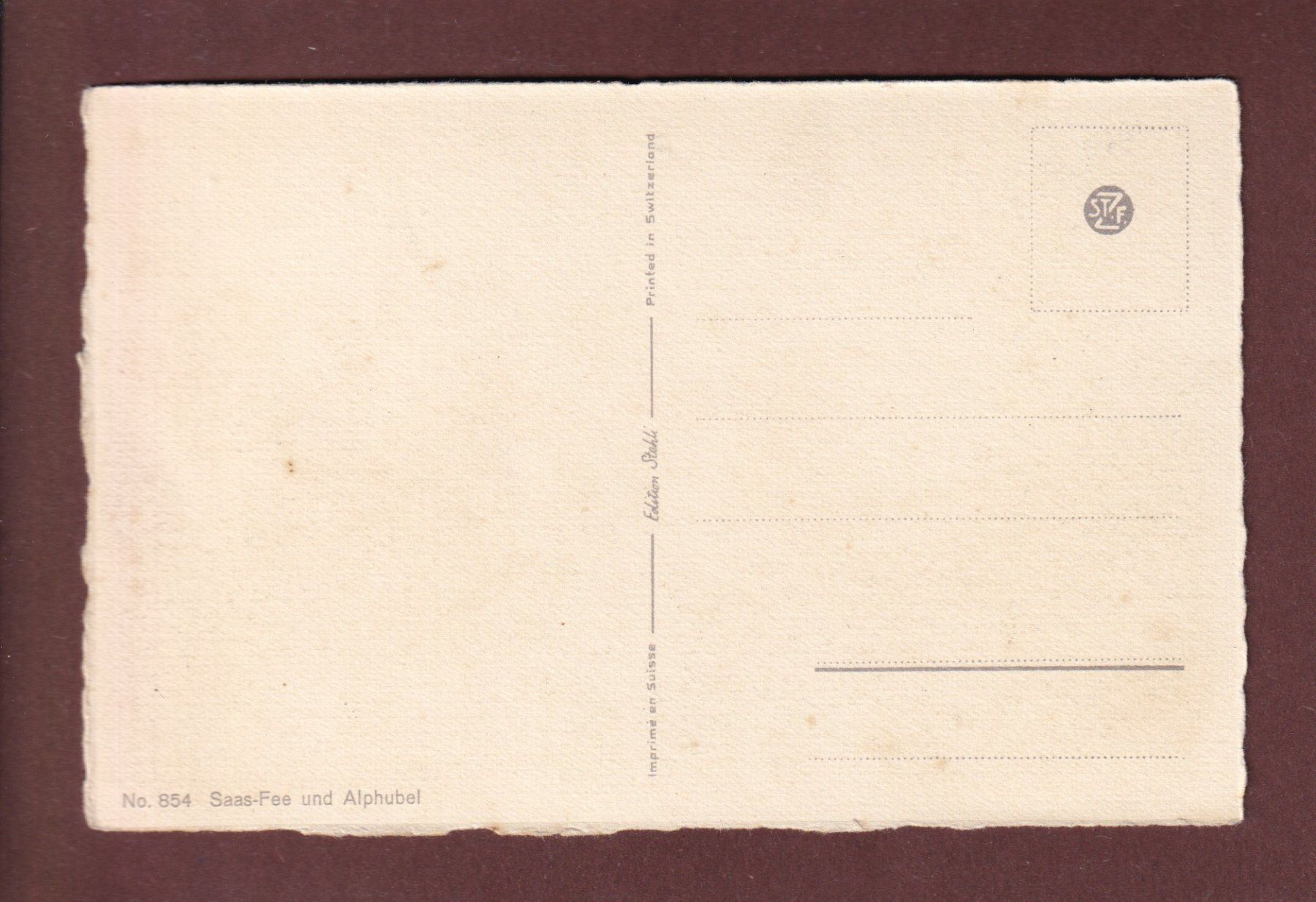 Cartoline postali: SAAS-FEE und Alphubel – Usato da Pully venduto da nicecards-shop 1