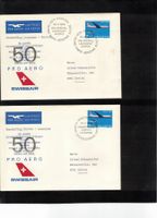 1969 Sonderflug 2 FDC  Lausanne - Zürich + Retour