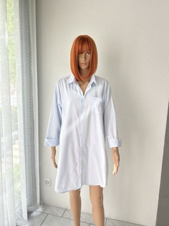 Lauren Ralph Lauren Light Blue Stripe Shirt Dress Size L